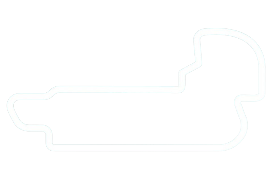 Indianapolis Motor Speedway White Track Outline